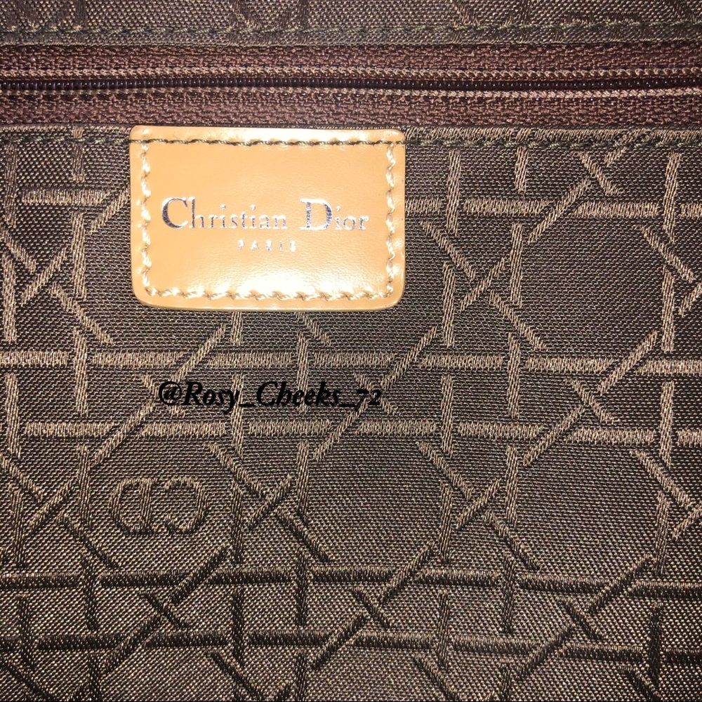 Christian Dior Malice Vintage Tote Bag Camel Tan - Picture 10 of 13